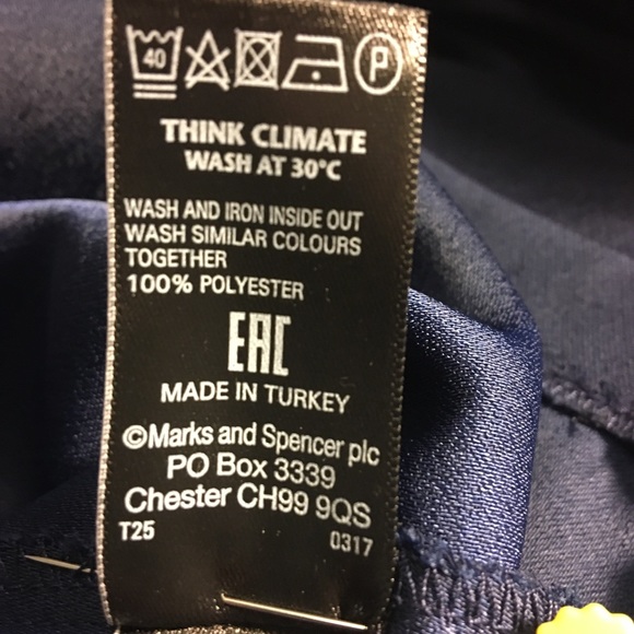 Elegant navy bell sleeve dress - Picture 4 of 6